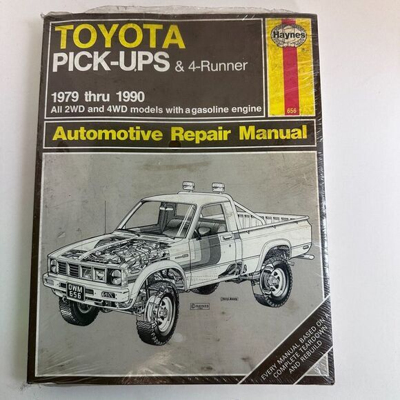 Haynes Auto Repair Manual (656) Toyota Pick-Ups‎ & 4-Runner 1979-1990 Manual - Picture 1 of 5